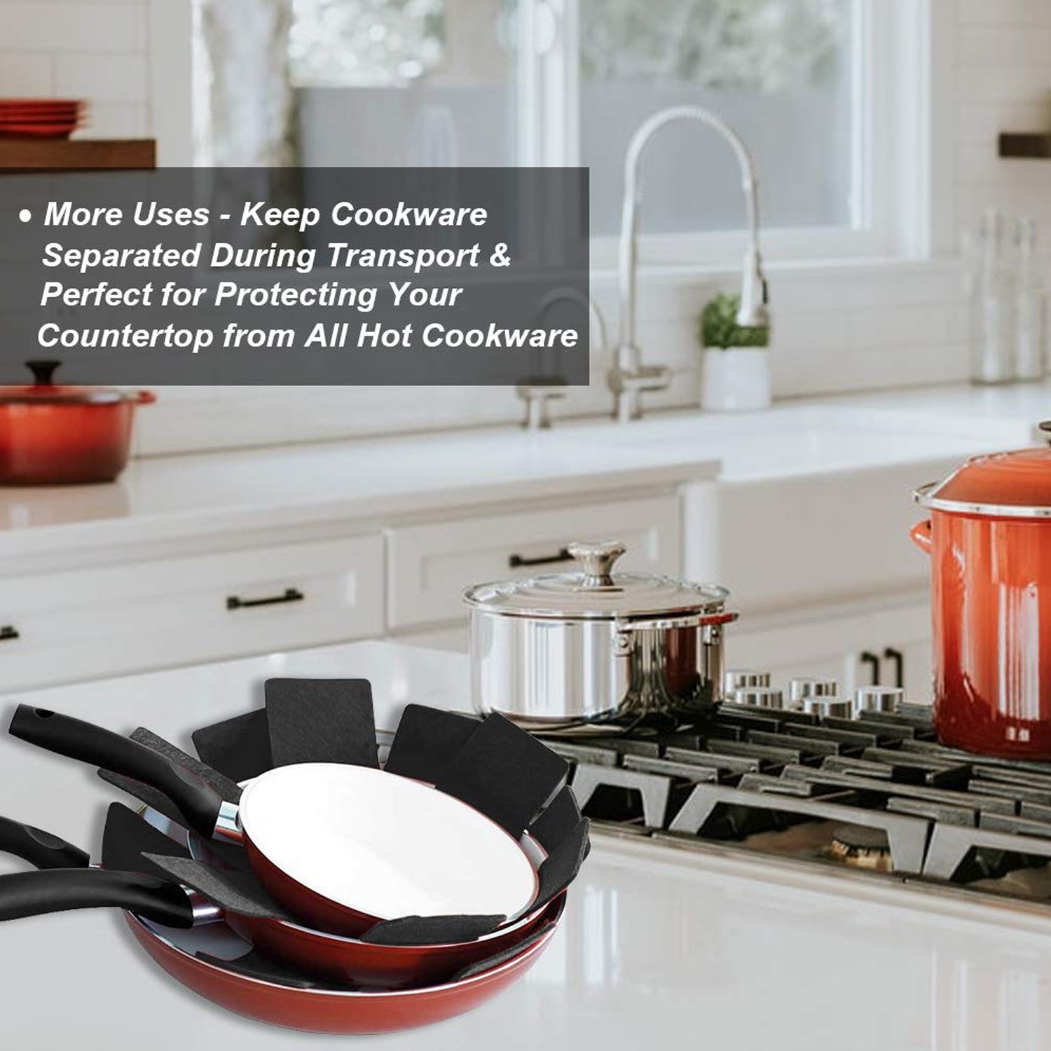 Pots and Pans Protectors, 3 Different Size (3 Pcs Set) Pots and Pans Protectors, 3 Different Size (3 Pcs Set)